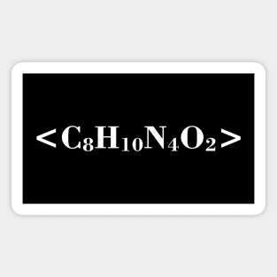 MOLECULAR FORMULA CAFFEINE Magnet